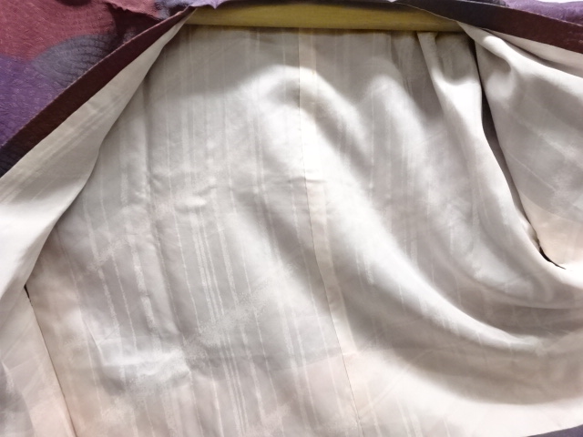  抽象模様道行コート